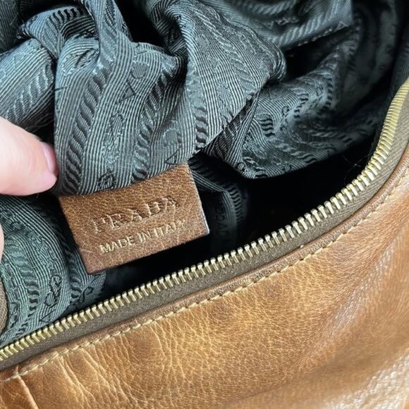 PRADA Cervo Antik Hobo Cammello Sfumato Large - Picture 12 of 12
